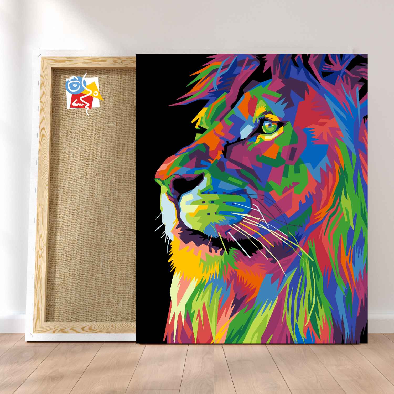 Lion tout en couleur
